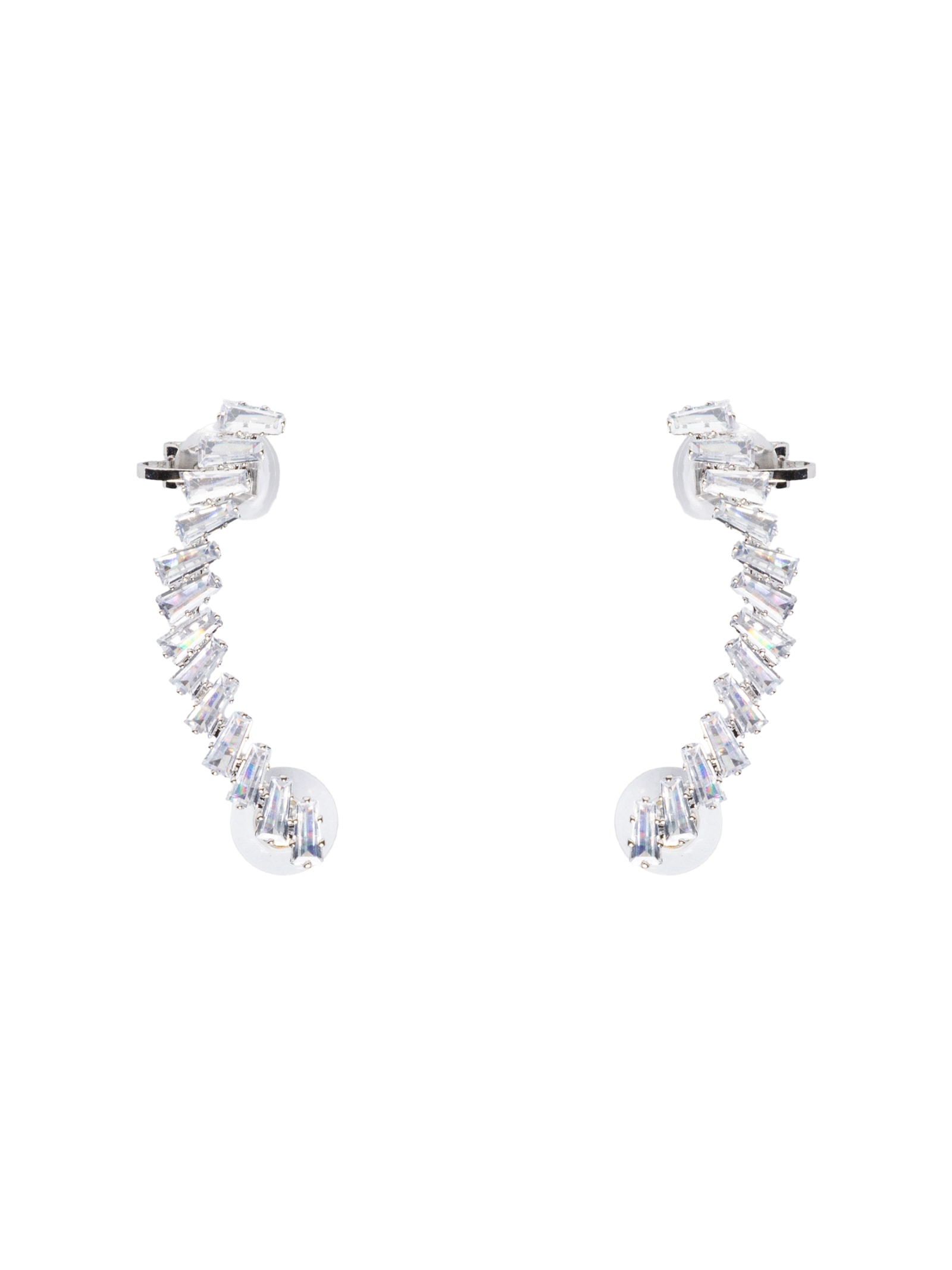 Earcuff Feminino Zircônia Prateado Market 33