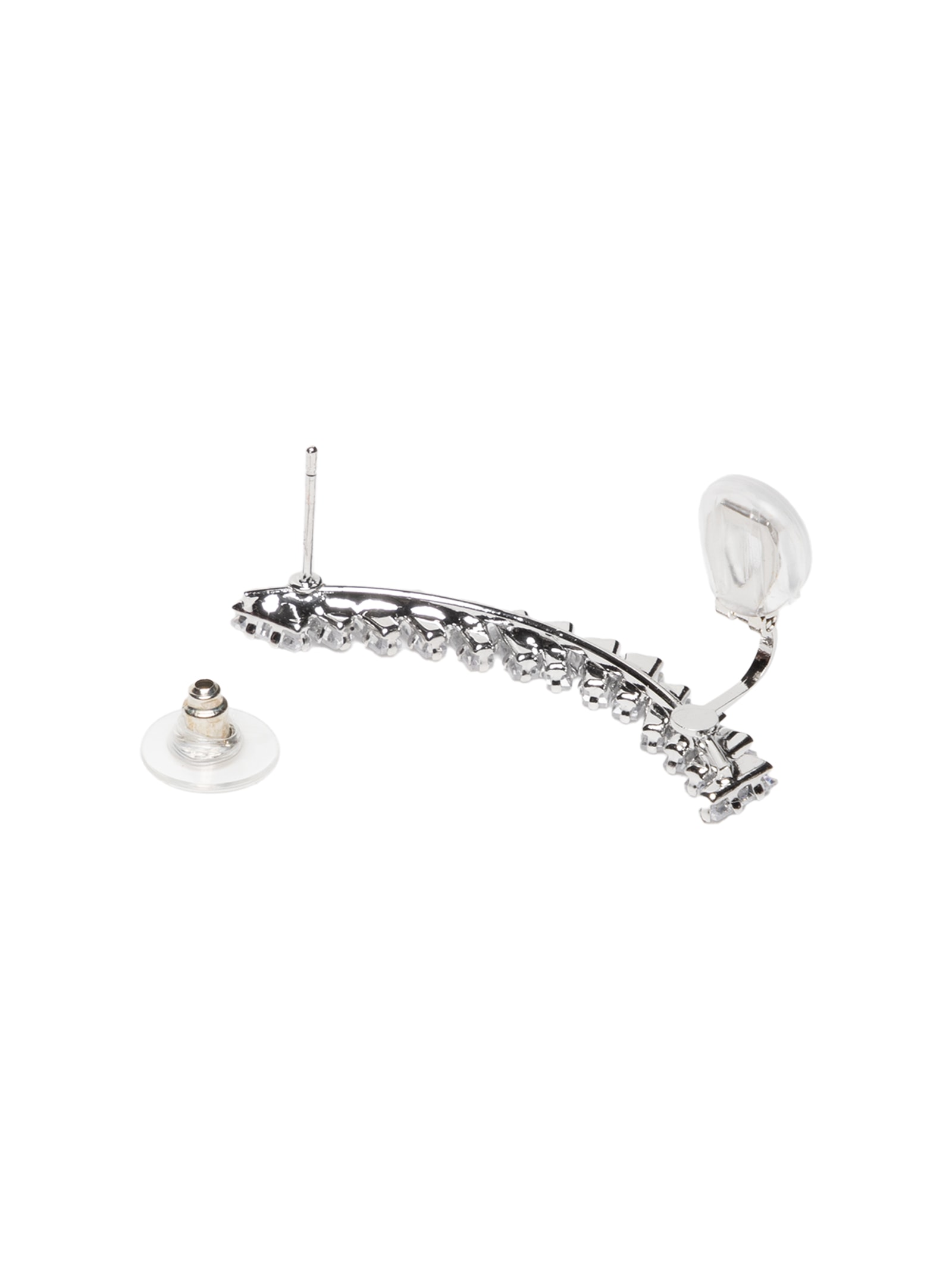 Earcuff Feminino Zircônia Prateado Market 33