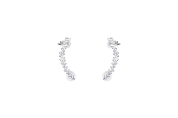 Earcuff Feminino Zircônia - Prateado