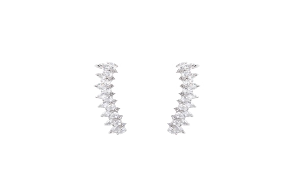 Earcuff Feminino Zircônia - Prateado