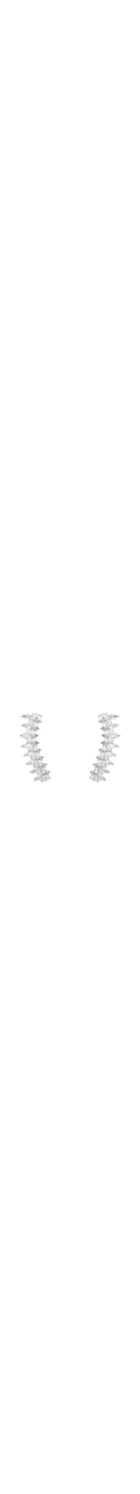 Earcuff Feminino Zircônia - Prateado