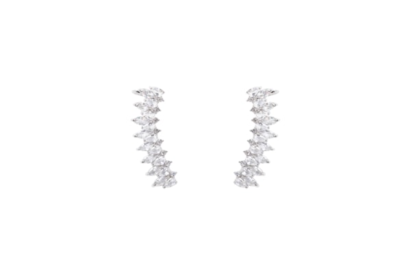 Earcuff Feminino Zircônia - Prateado