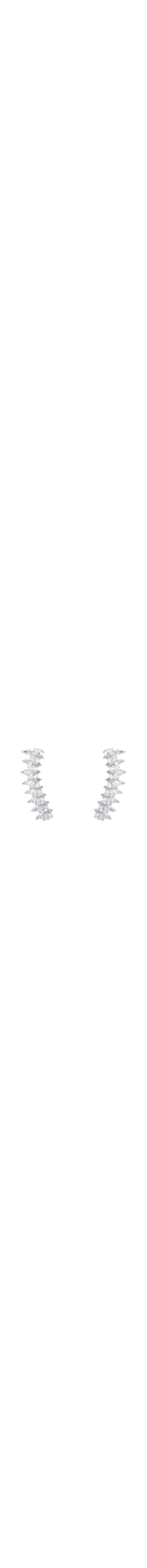 Earcuff Feminino Zircônia - Prateado