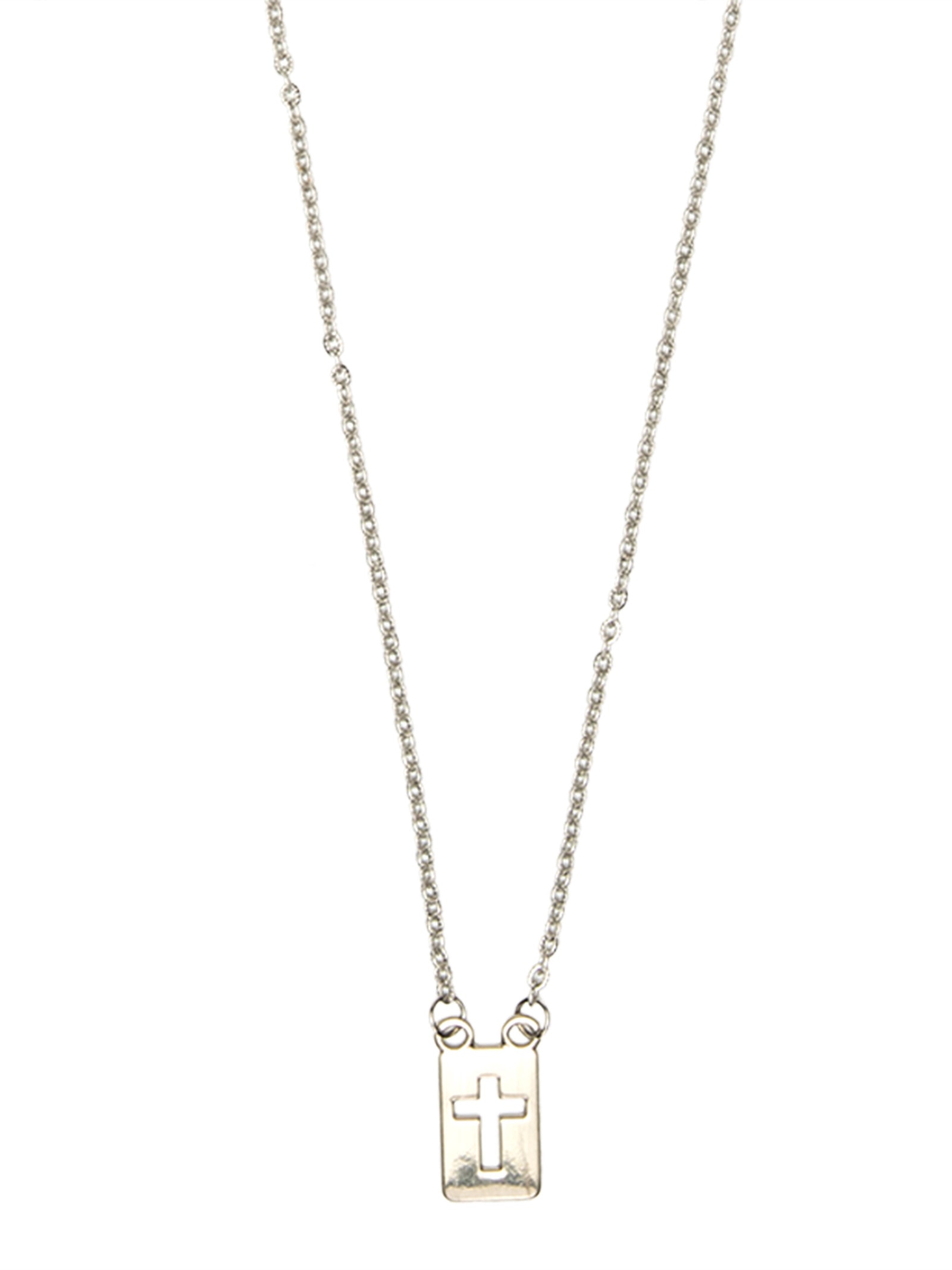 Escapulário Masculino Clausius de Corrente em Aço Prata Key Design