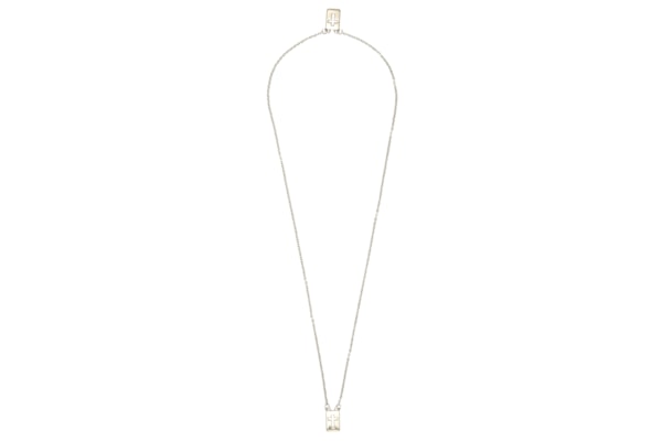 Escapulário Masculino Clausius de Corrente em Aço - Prata