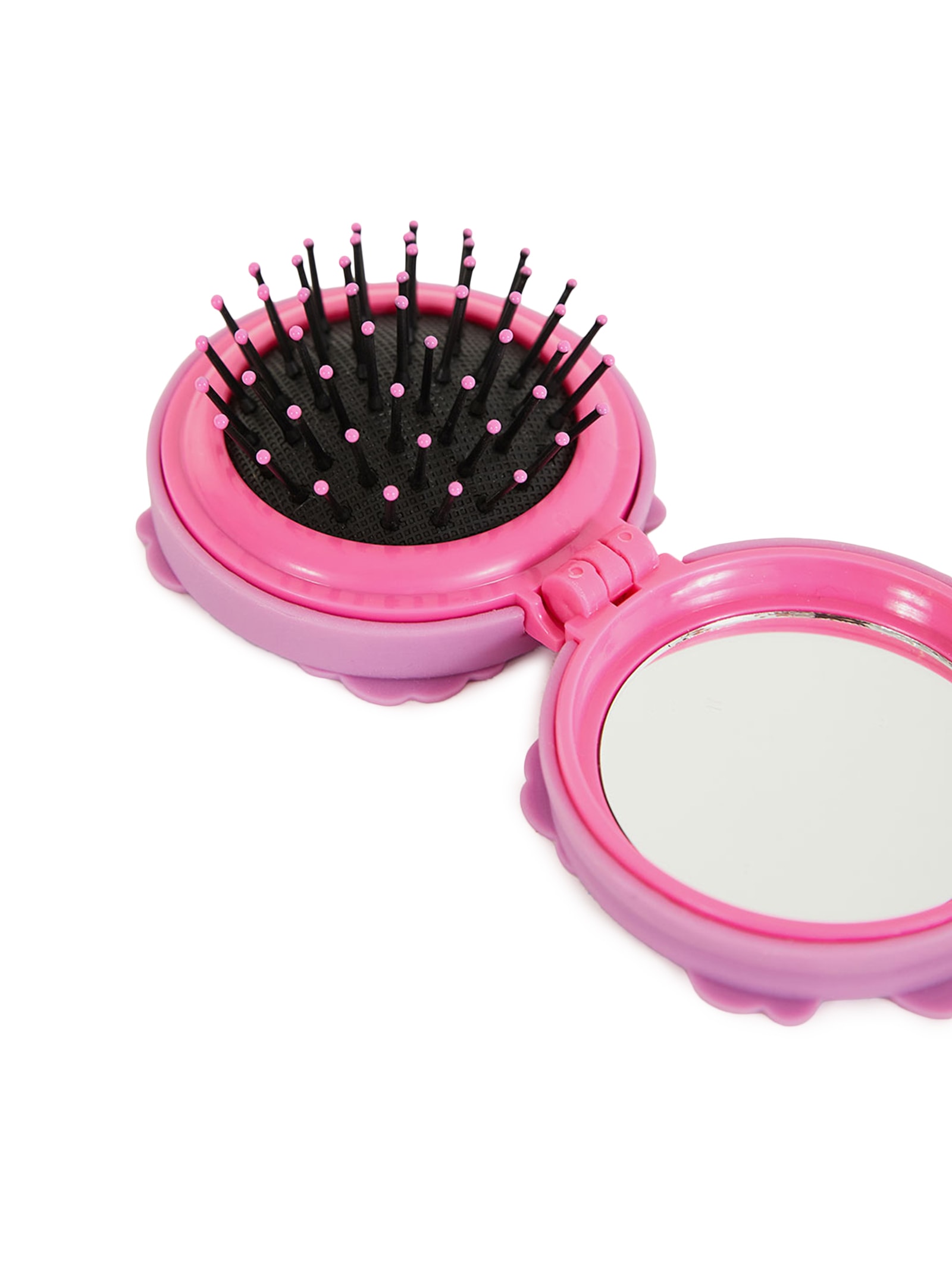 Escova De Cabelo Para Bolsa Flor Rosa Farm Etc