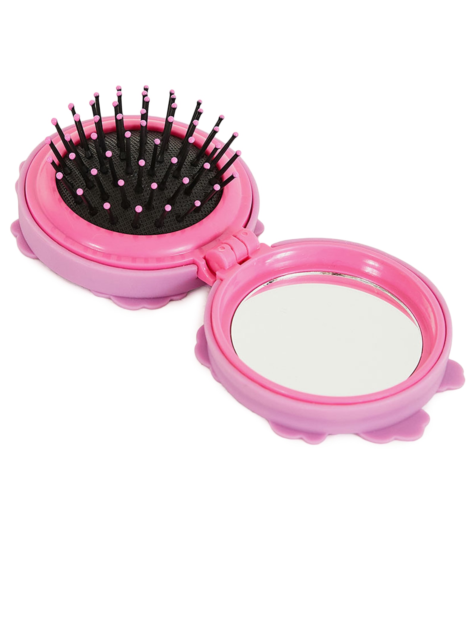 Escova De Cabelo Para Bolsa Flor Rosa Farm Etc