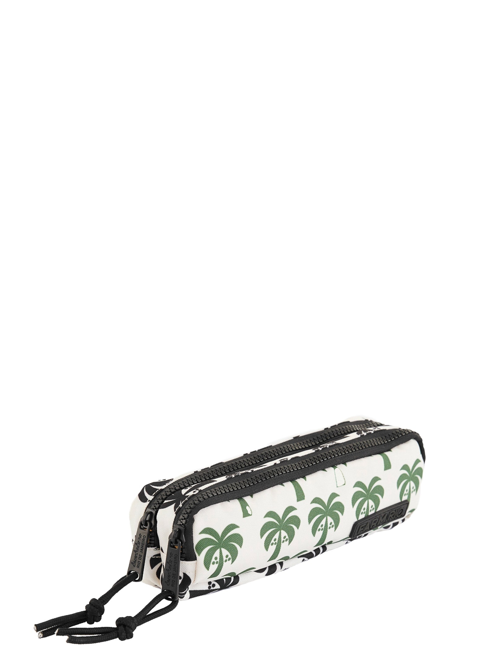 Estojo Feminino Astral Coqueiro Gráfico Branco Farm Etc