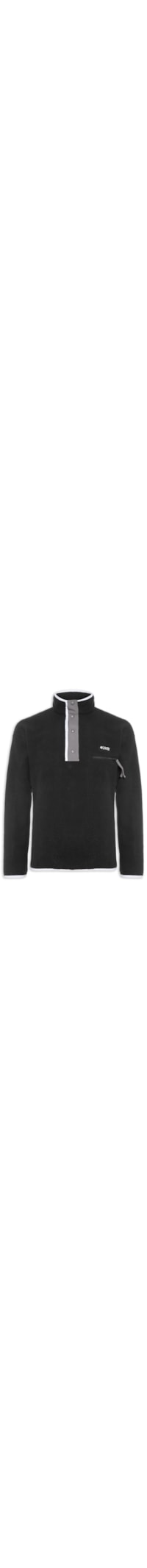 Fleece Masculino Helvetia com Botão - Preto