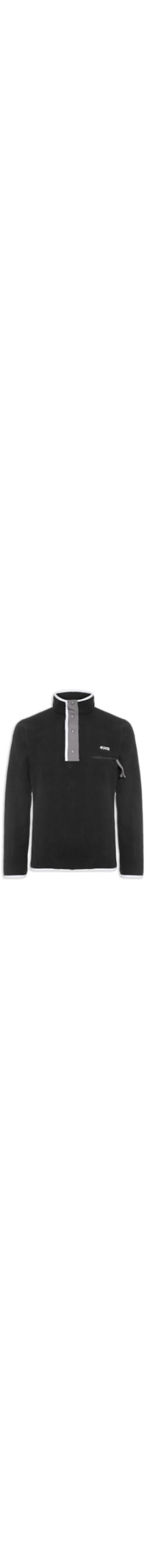 Fleece Masculino Helvetia com Botão – Preto