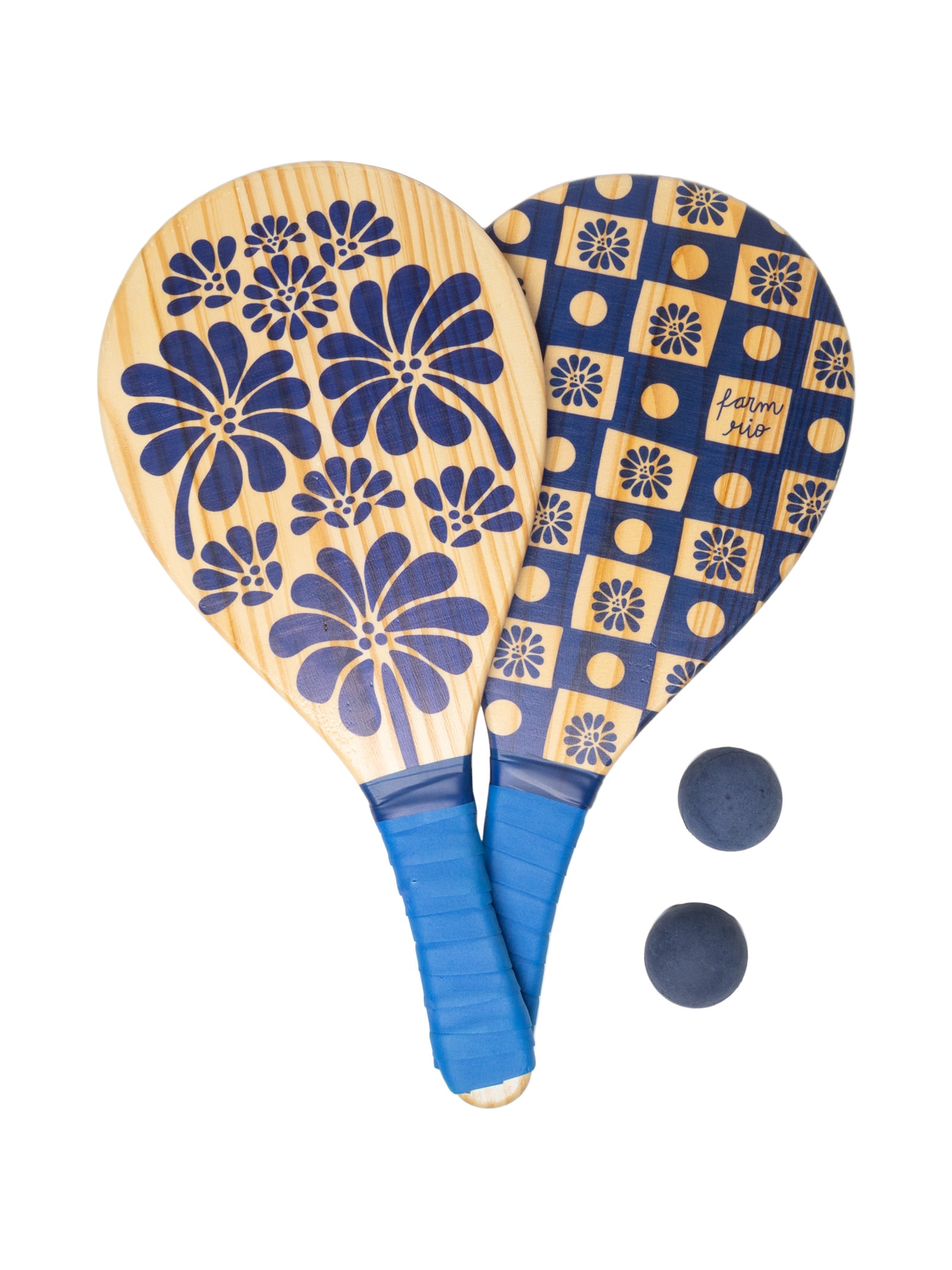 Frescobol Quadriculado Palermo Azul Farm Etc