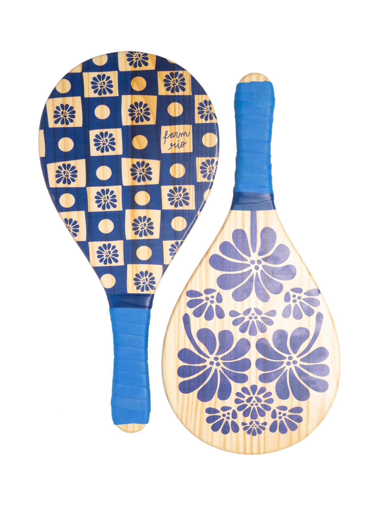 Frescobol Quadriculado Palermo Azul Farm Etc