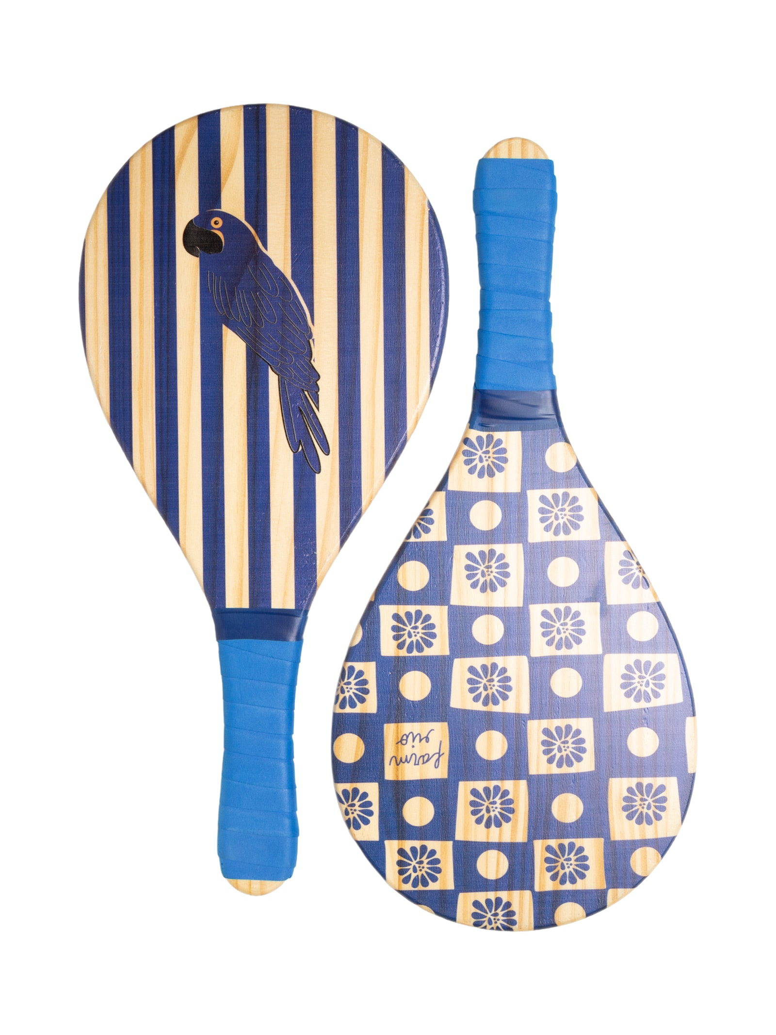 Frescobol Quadriculado Palermo Azul Farm Etc