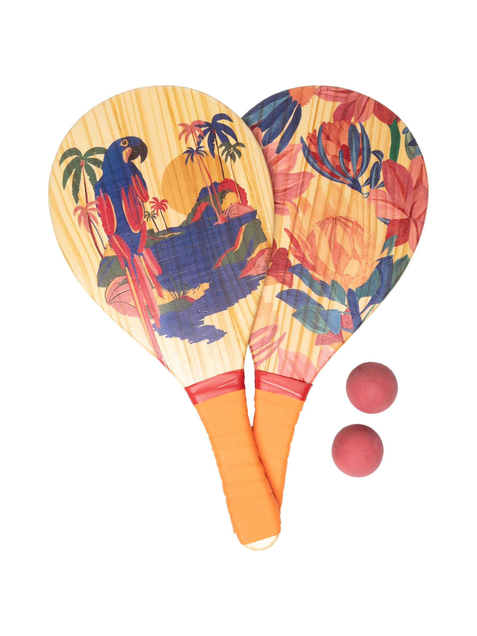 Frescobol Rainbow Chita Laranja Farm Etc