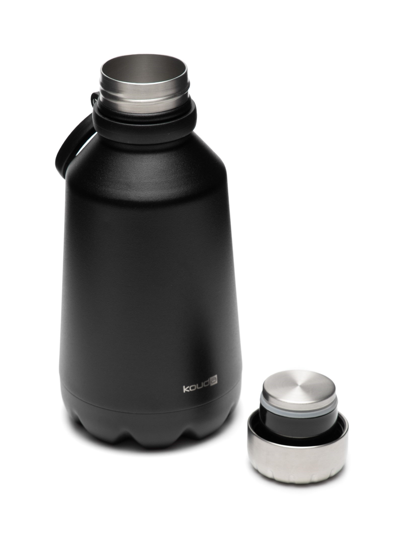 Garrafa Classic Em Aço Inox 1200 ml Preto Kouda
