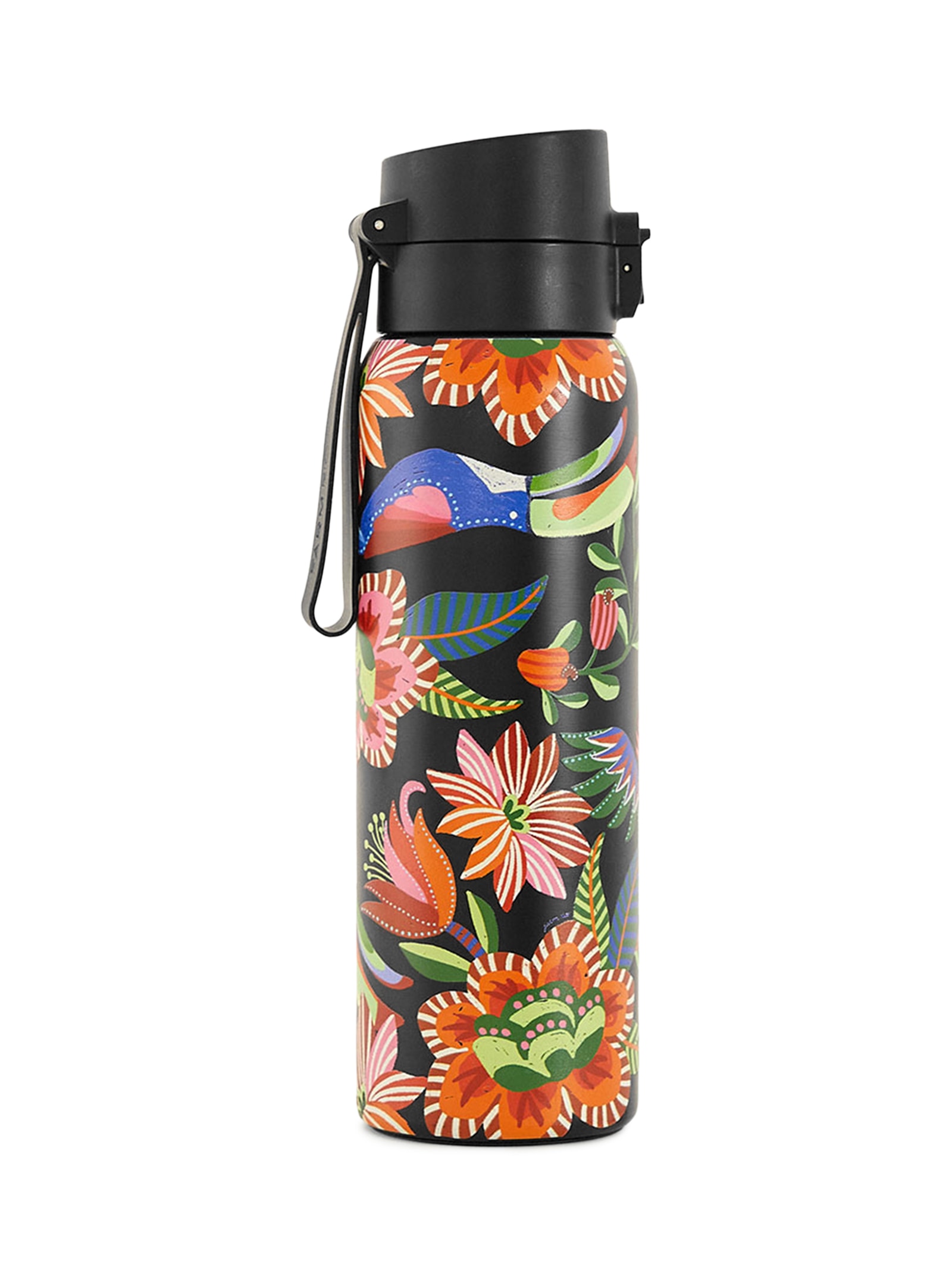 Garrafa Etc 850ML Jardim de Pássaros Preto Farm Etc