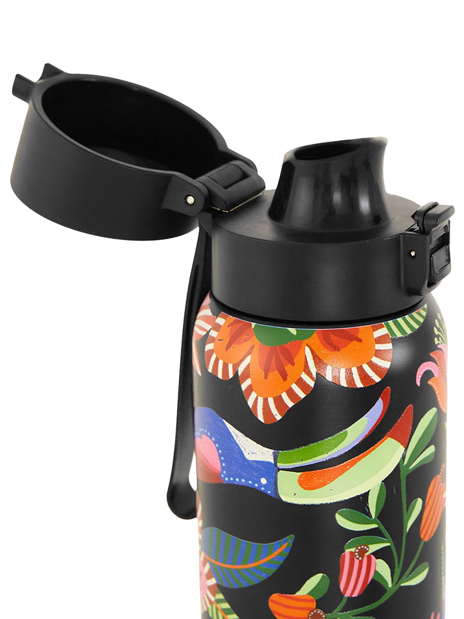 Garrafa Etc 850ML Jardim de Pássaros Preto Farm Etc