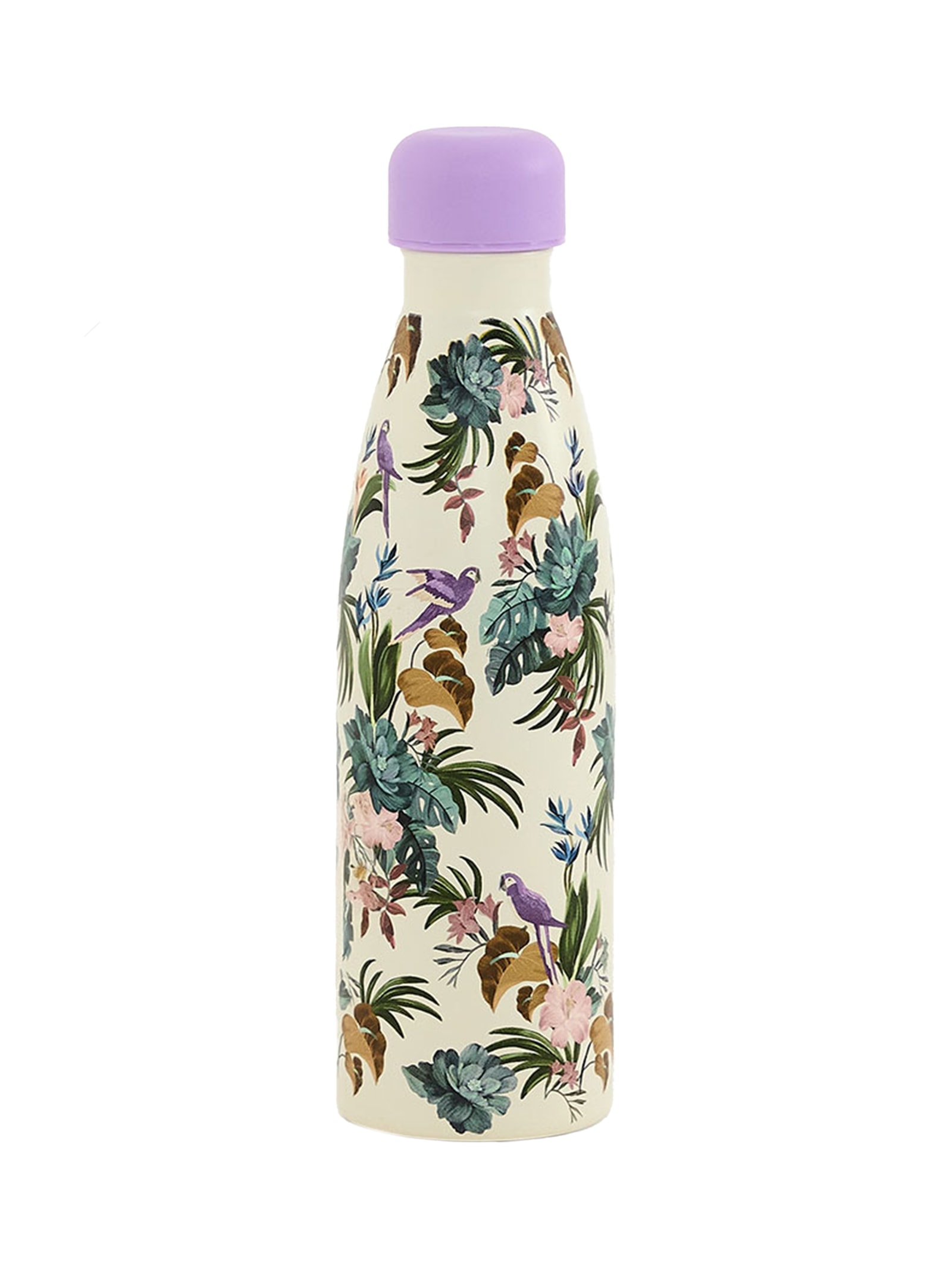 Garrafa Feminina Glub Glub 500ML Midnight Macaw Branco Farm Etc