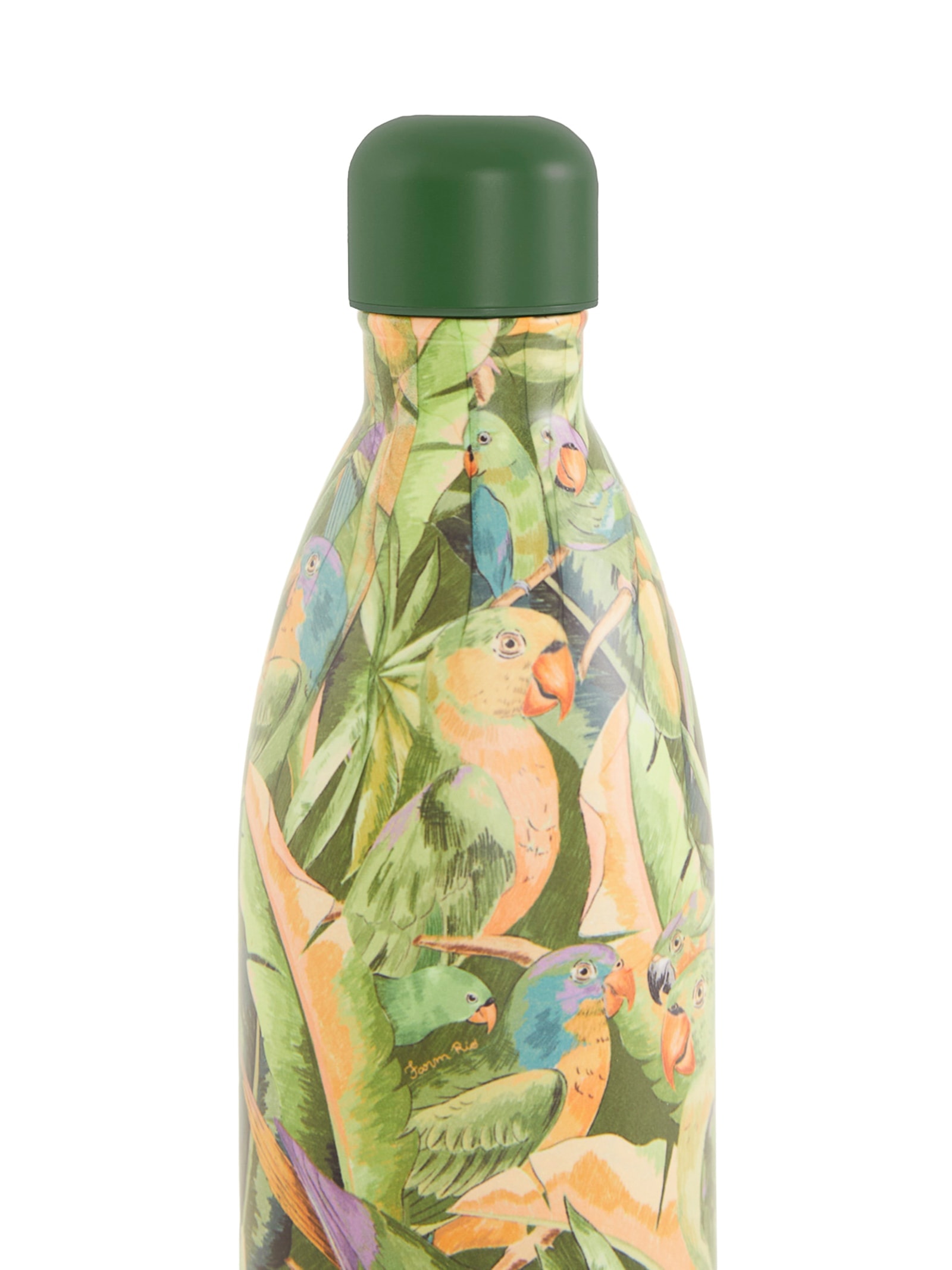 Garrafa Glub Glub 1L Floresta De Pássaros Verde Farm Etc