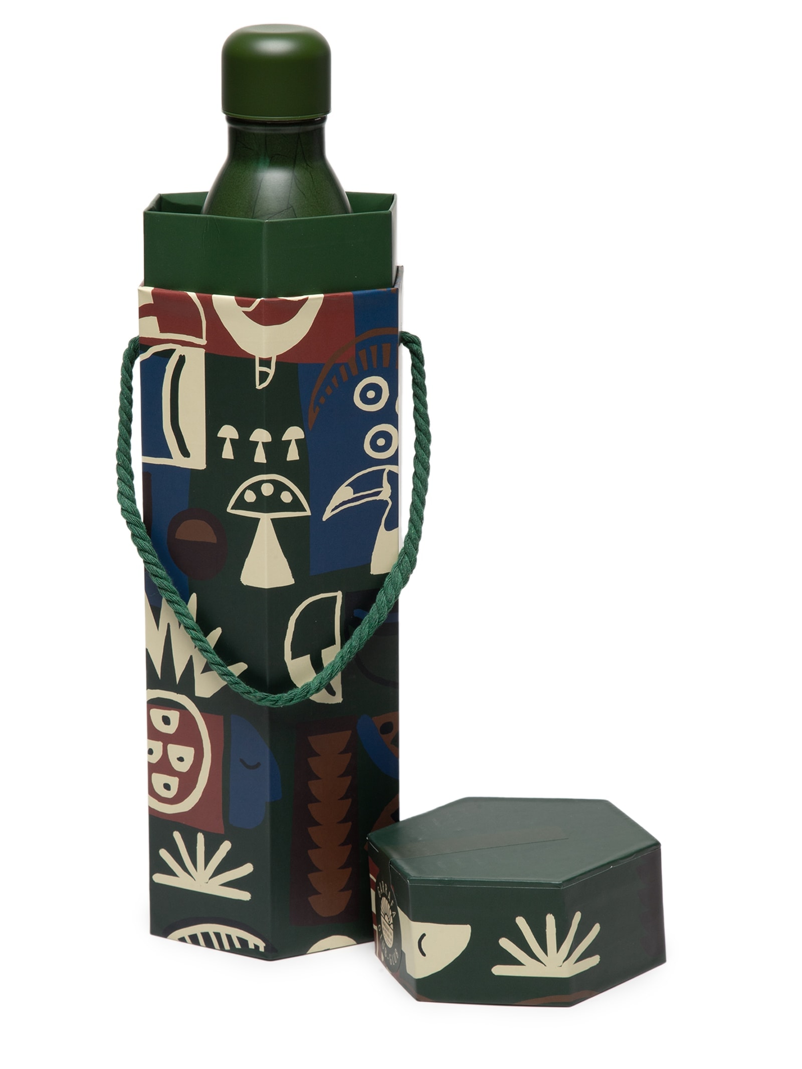 Garrafa Glub Glub 1L Gráfico Tropi Verde Farm Etc