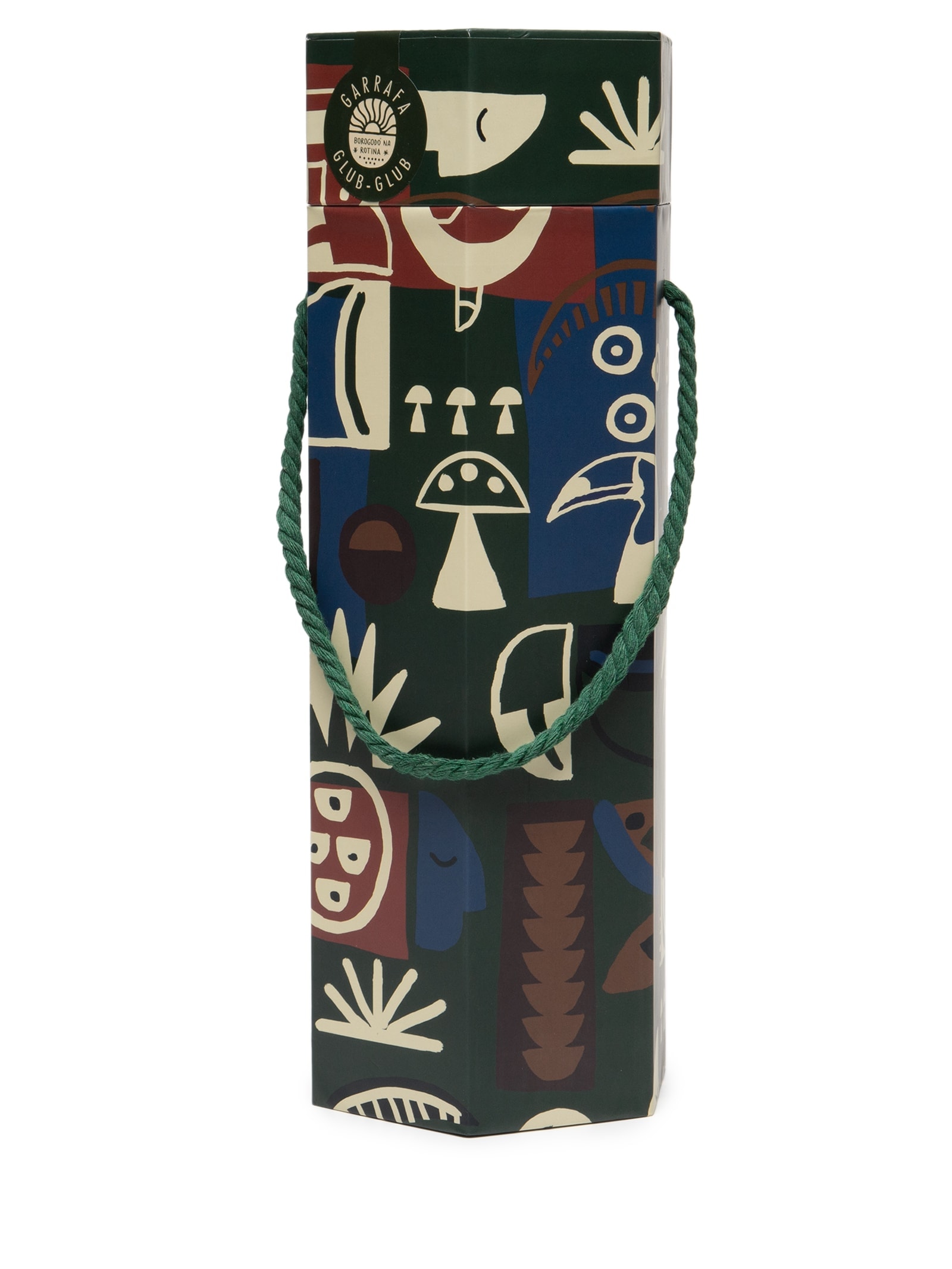 Garrafa Glub Glub 1L Gráfico Tropi Verde Farm Etc