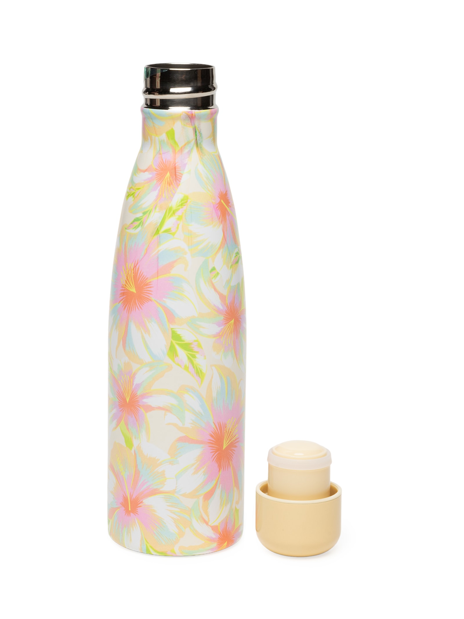 Garrafa Glub Glub 500 Ml Chita Bali Amarelo Farm Etc