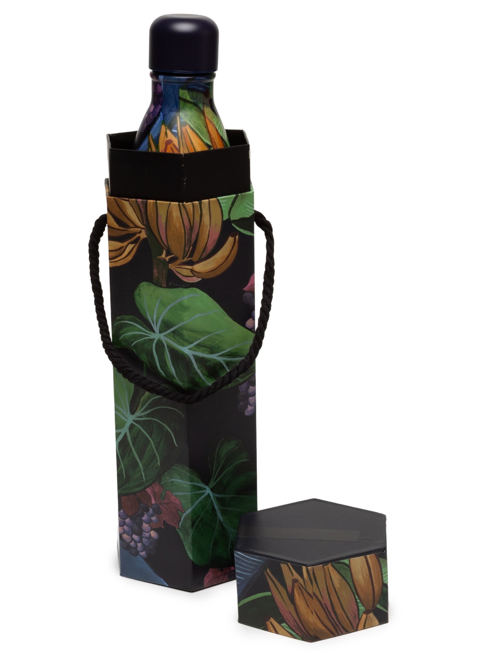 Garrafa Glub Glub 500Ml Banana Uva Preto Farm Etc