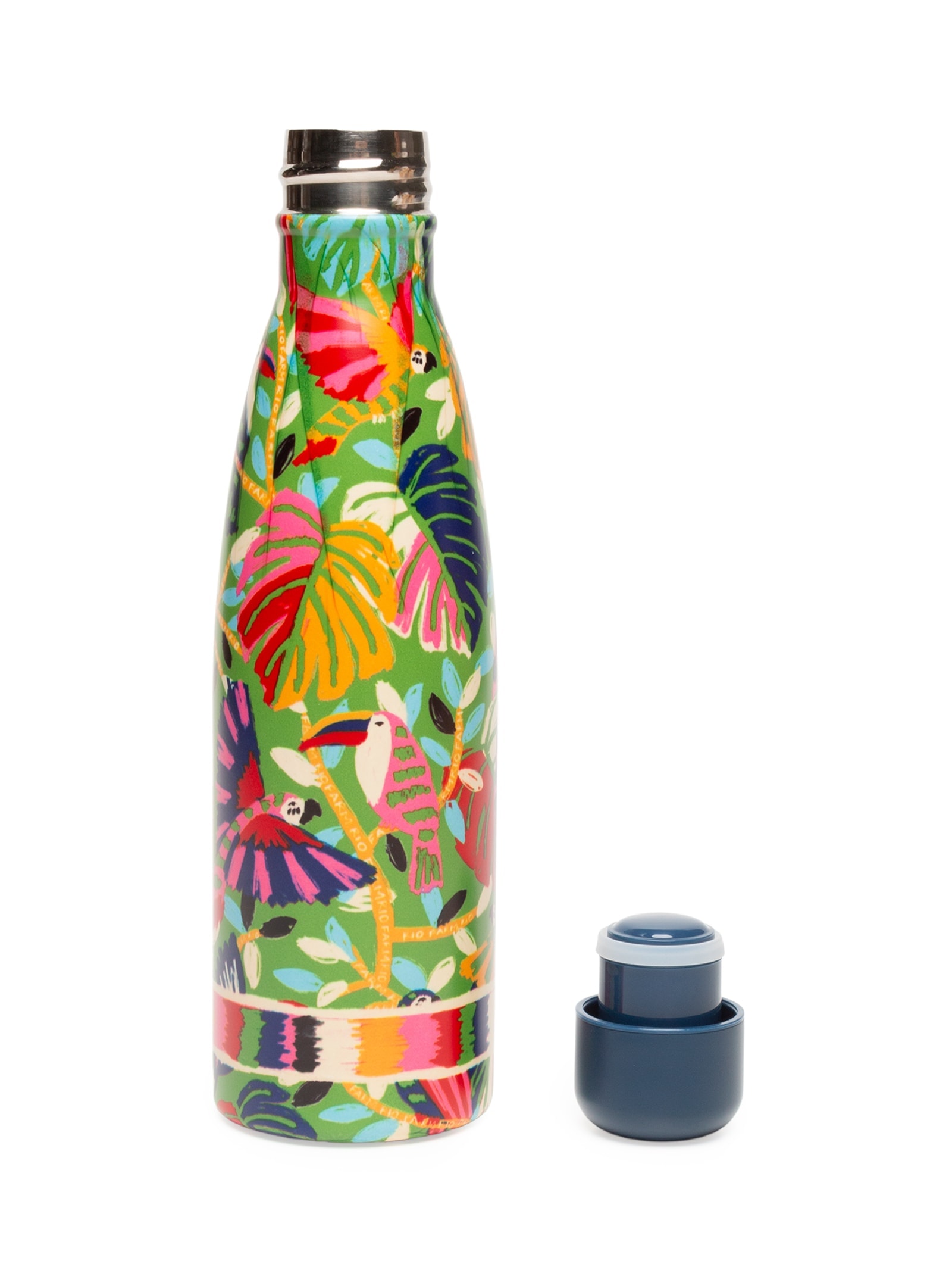 Garrafa Glub Glub 500ML Bosque Dos Pássaros Verde Farm Etc