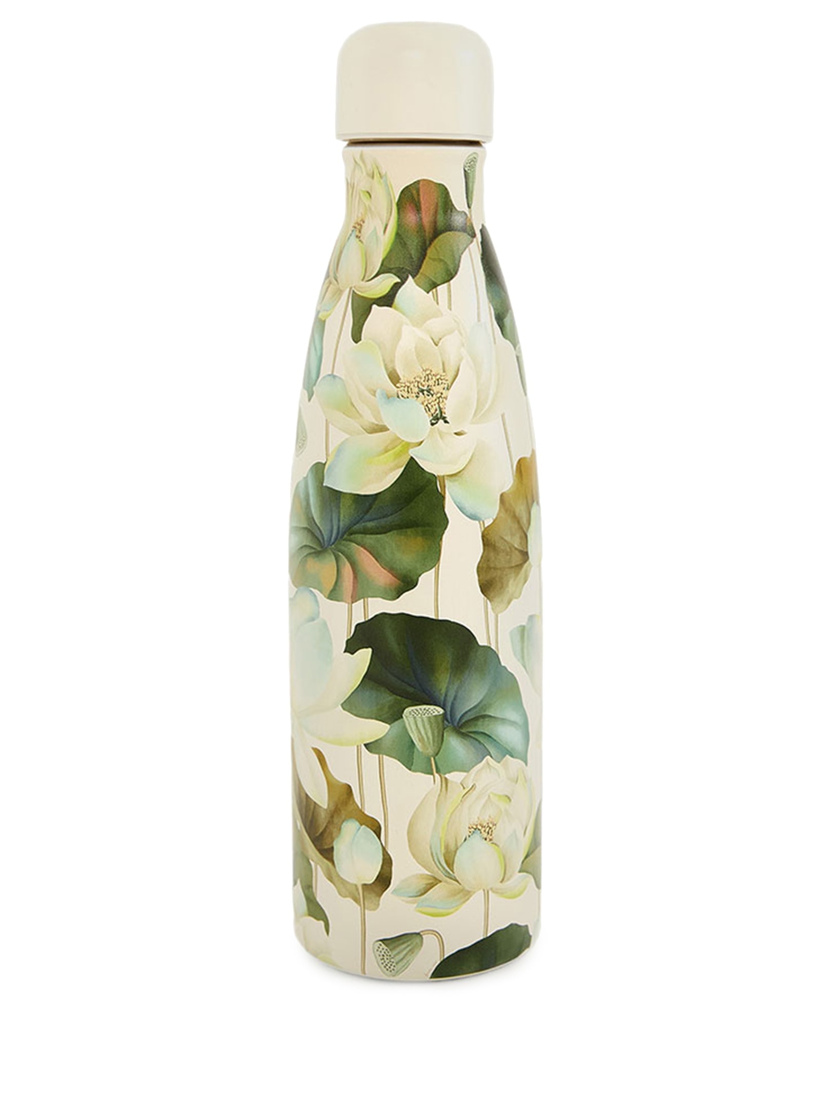 Garrafa Glub Glub 500ML Flor de Lotus Bege Farm Etc