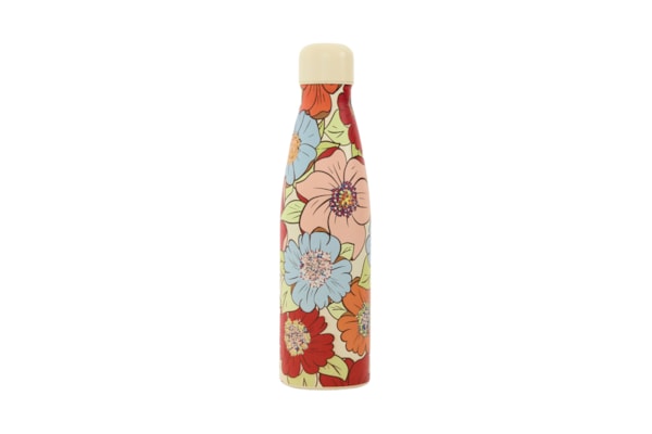 Garrafa Glub Glub 500ML Floral Carolina - Branco