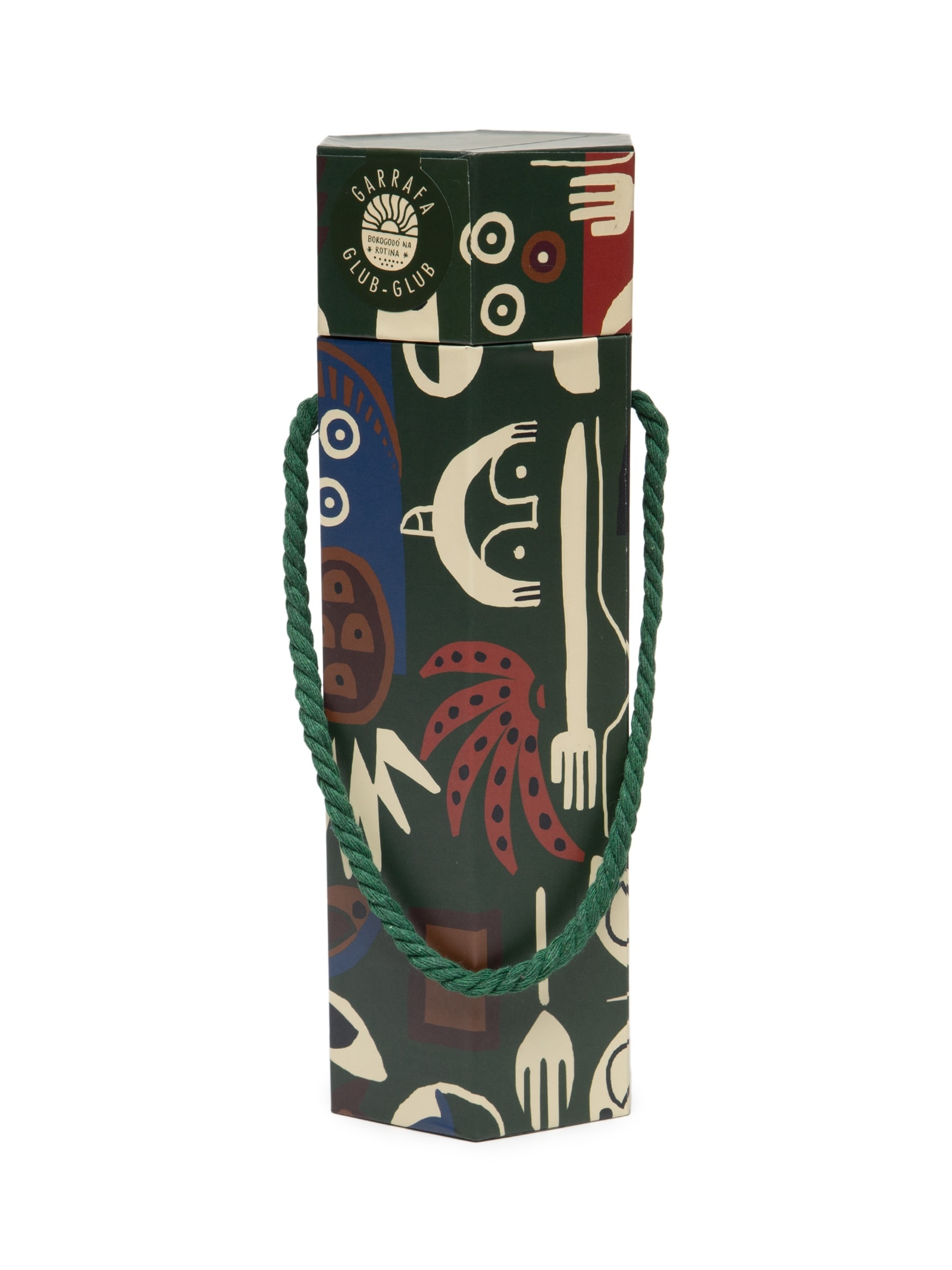 Garrafa Glub Glub 500ML Gráfico Tropi Verde Farm Etc