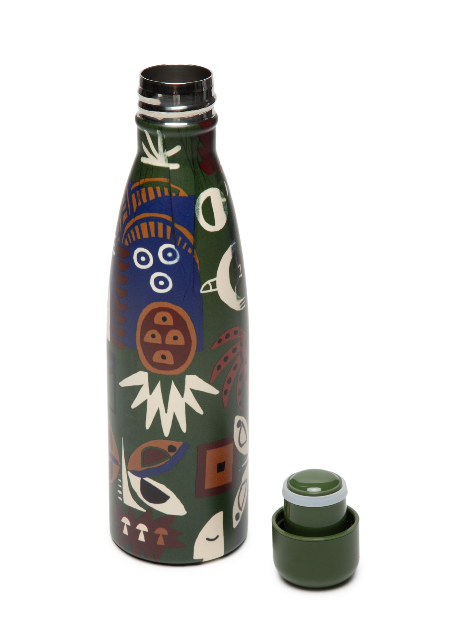 Garrafa Glub Glub 500ML Gráfico Tropi Verde Farm Etc