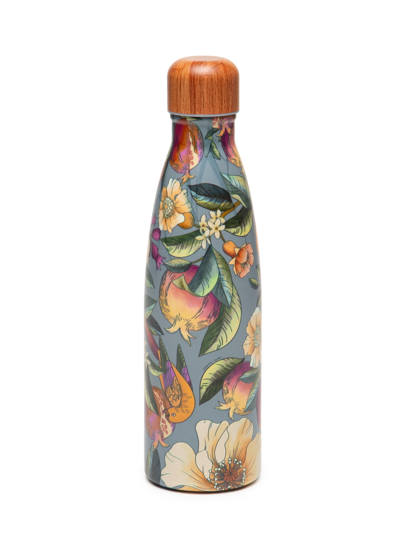 Garrafa Glub Glub 500ML Romance Em Flor Azul Farm Etc