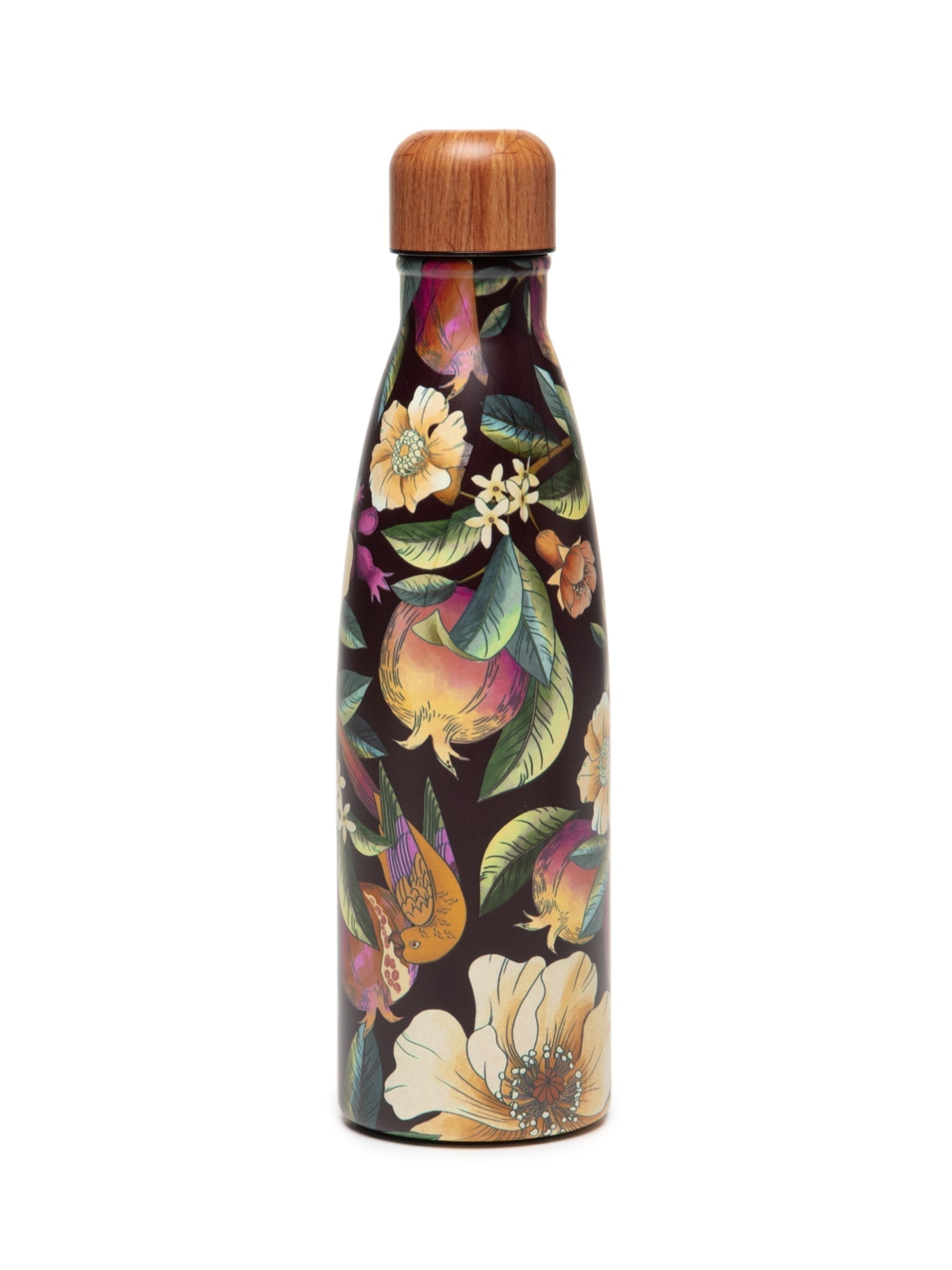 Garrafa Glub Glub 500ML Romance Em Flor Preto Farm Etc