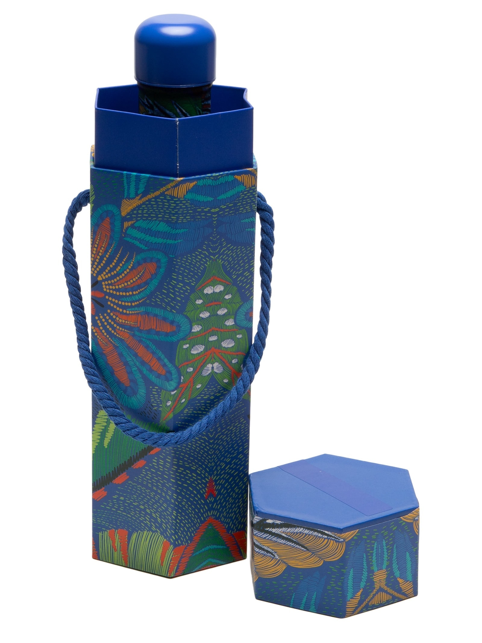 Garrafa Glub Glub 500ml Tapete de Tucano Azul Farm Etc