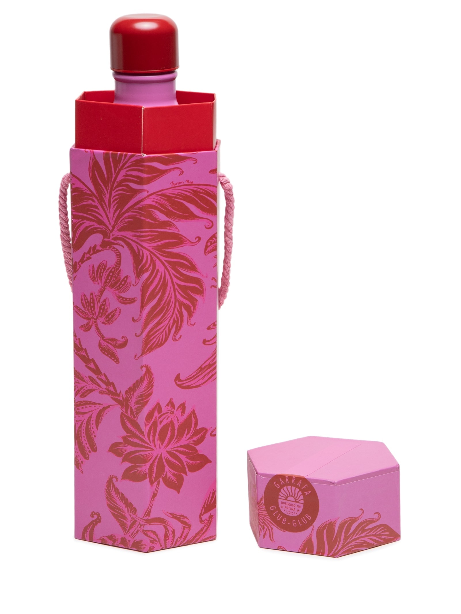 Garrafa Glub Glub 750ml Amalfi Vermelho Farm Etc