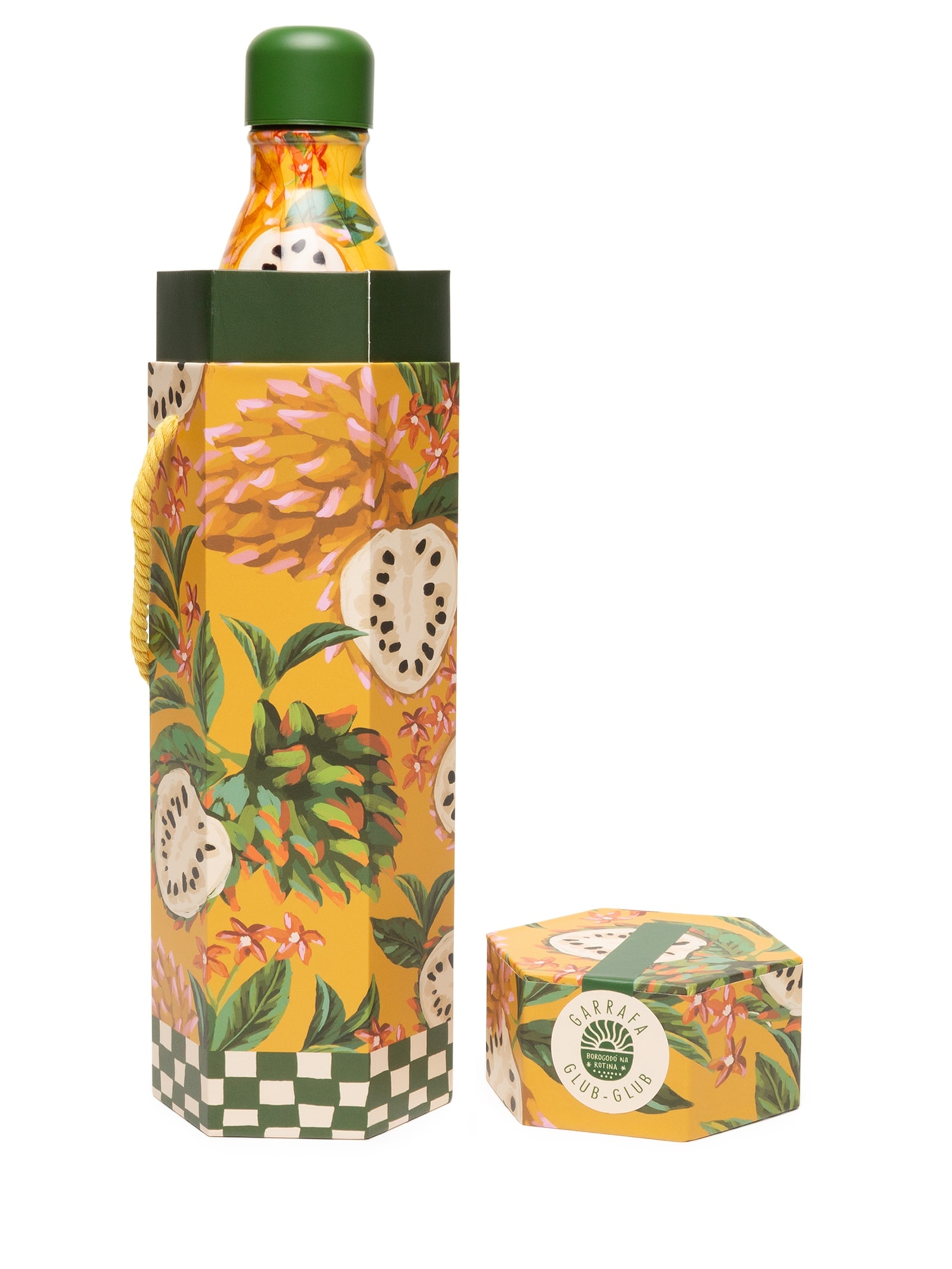 Garrafa Glub Glub 750ML Biriba Amarelo Farm Etc