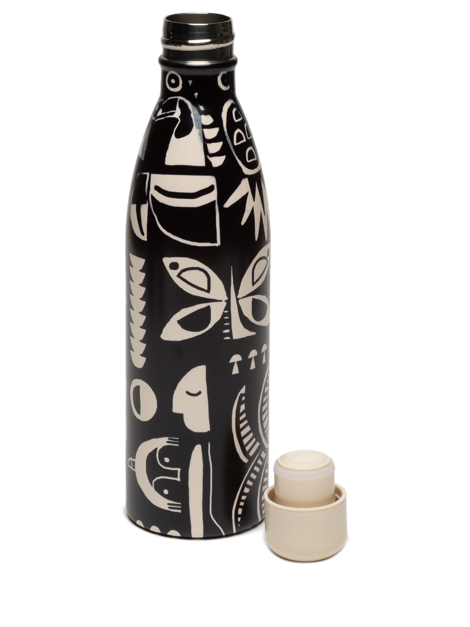 Garrafa Glub Glub 750ML Lenço Tropicano Preto Farm Etc