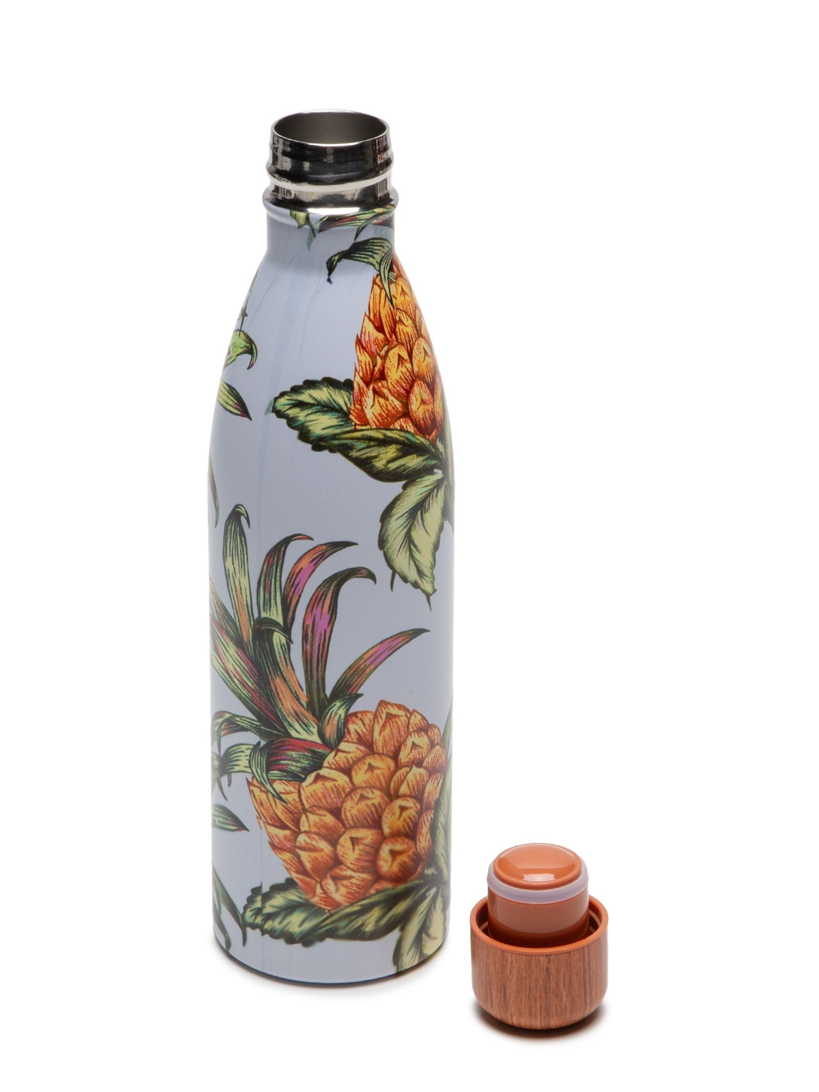 Garrafa Glub Glub 750ML Suco de Abacaxi Branco Farm Etc