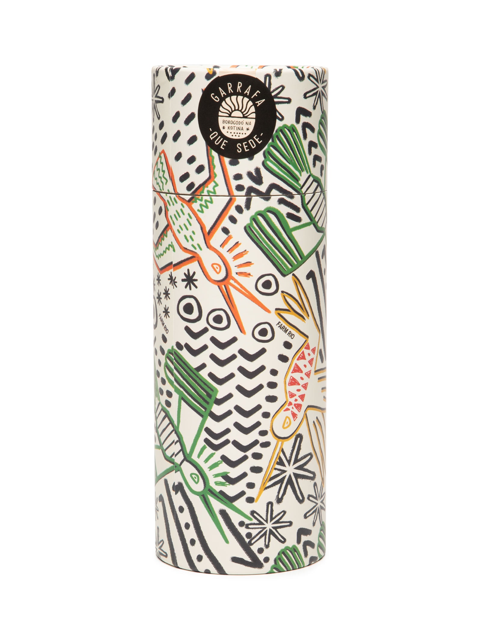 Garrafa Que Sede 500ML Beija Flor Urbano Branco Farm Etc