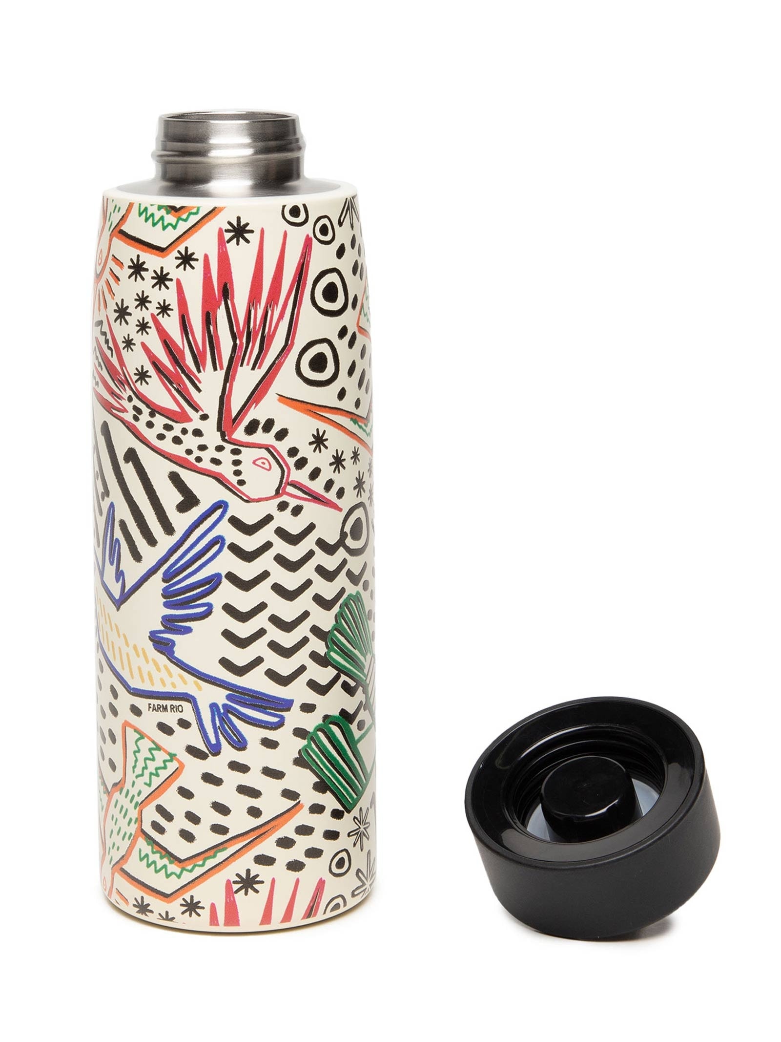 Garrafa Que Sede 500ML Beija Flor Urbano Branco Farm Etc