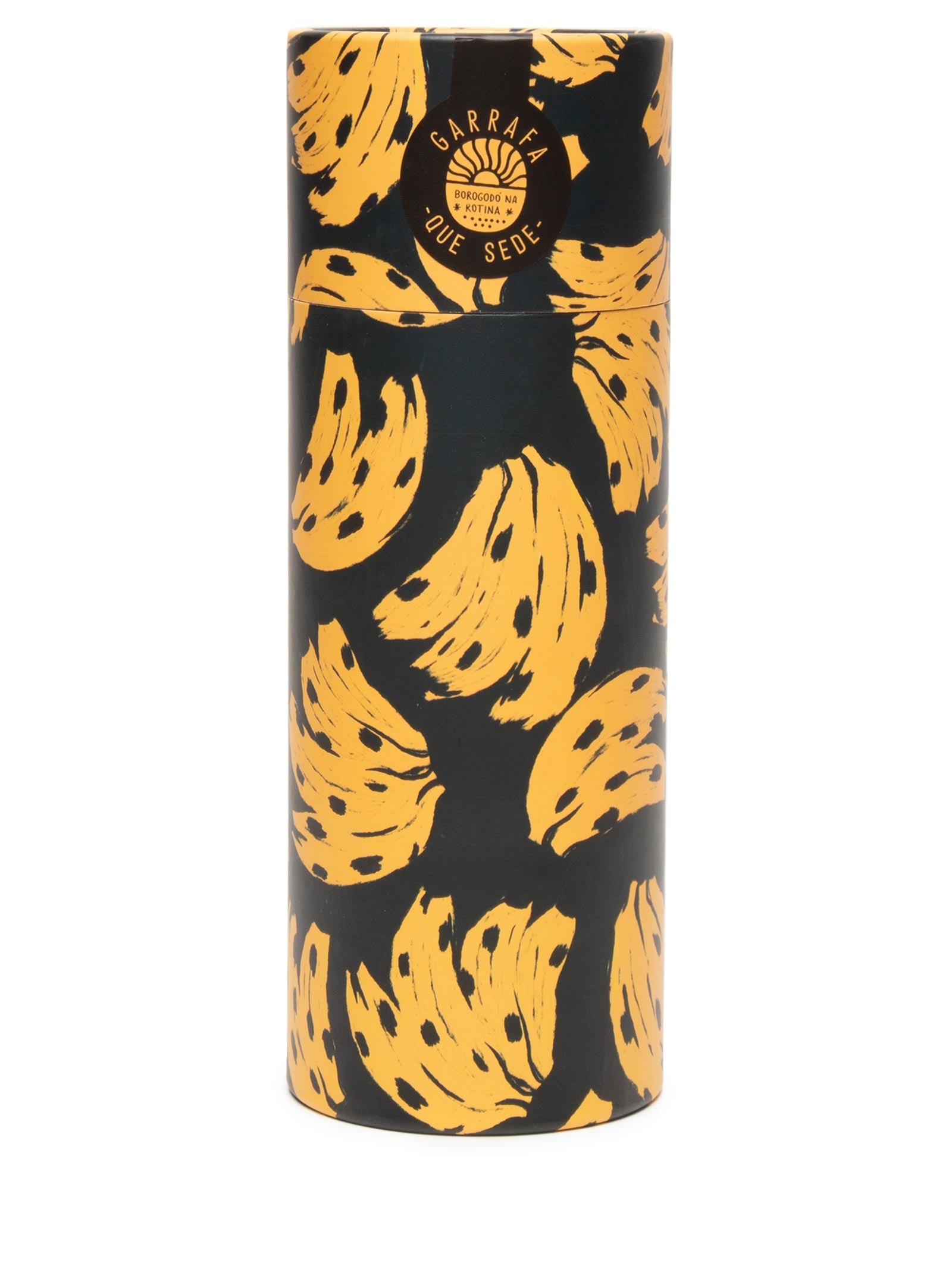 Garrafa Que Sede 500ML Bossa Banana Preto Farm Etc