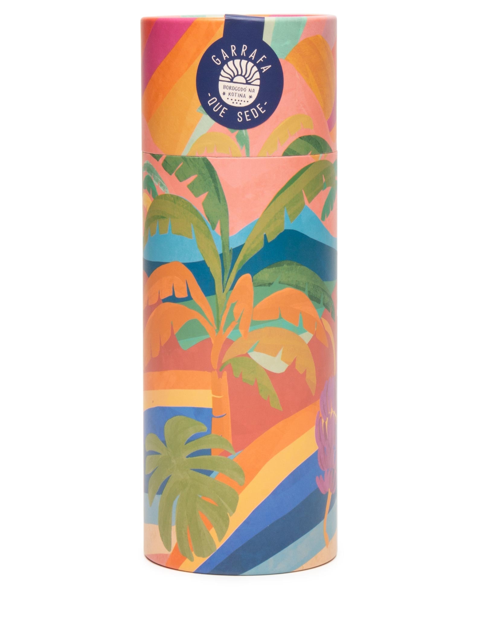 Garrafa Que Sede 500ML Brasil De Cor Rosa Farm Etc