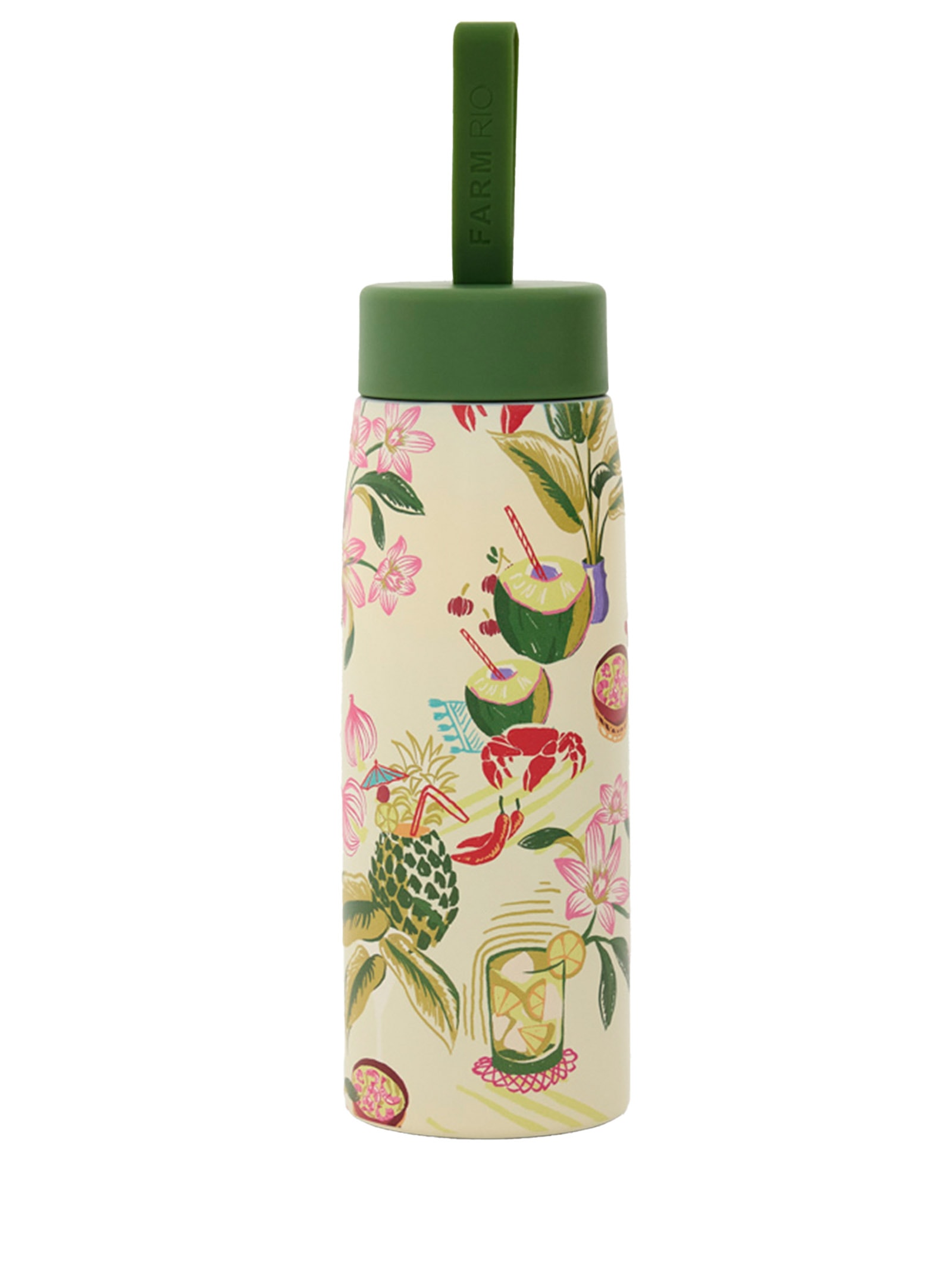 Garrafa Que Sede 500ML Comida De Praia Branco Farm Etc