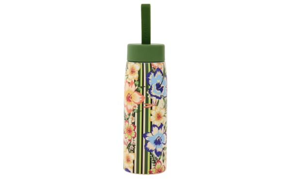 Garrafa Que Sede 500ML Floral Tropical - Verde