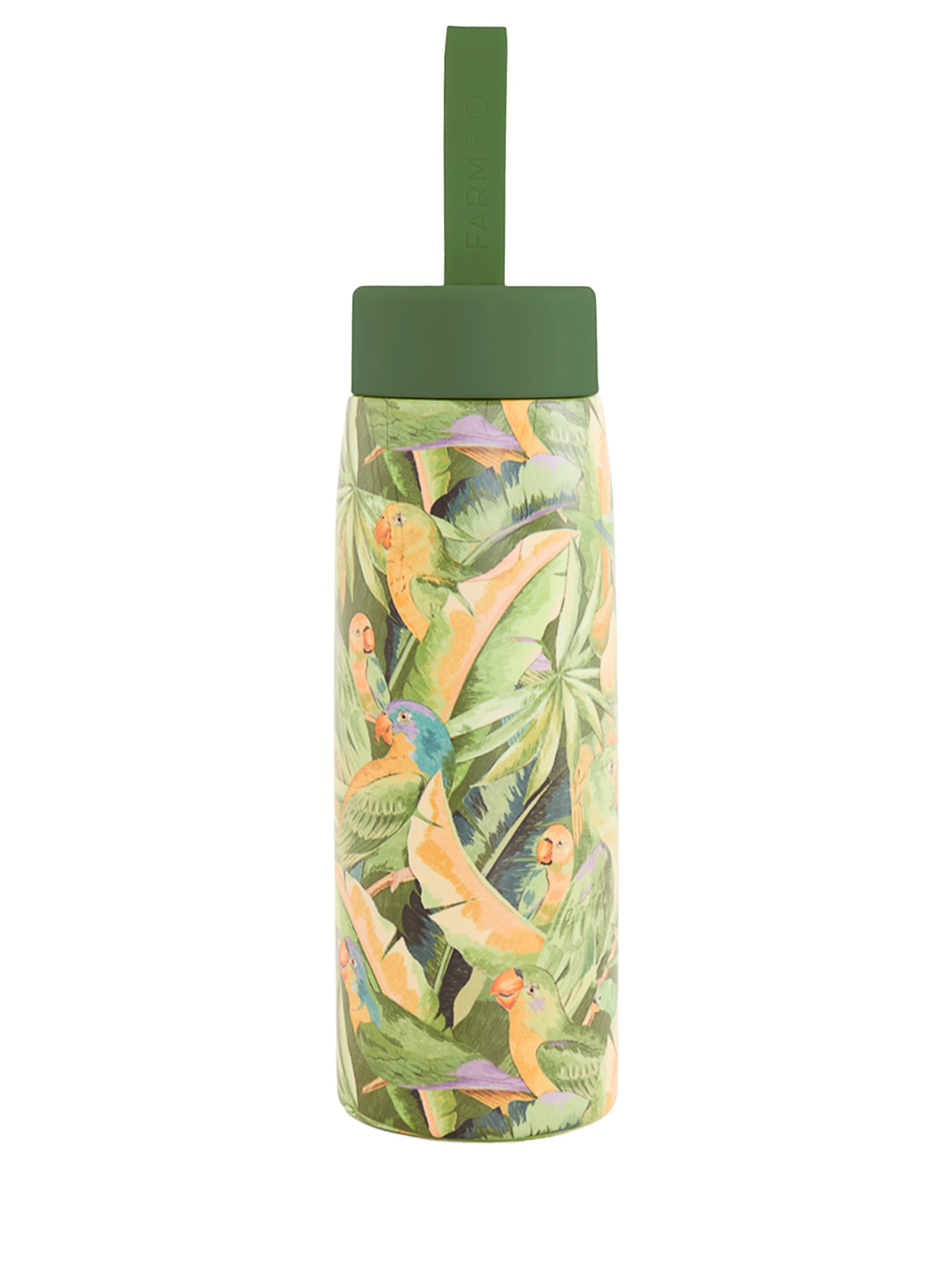 Garrafa Que Sede 500ML Floresta De Pássaros Verde Farm Etc