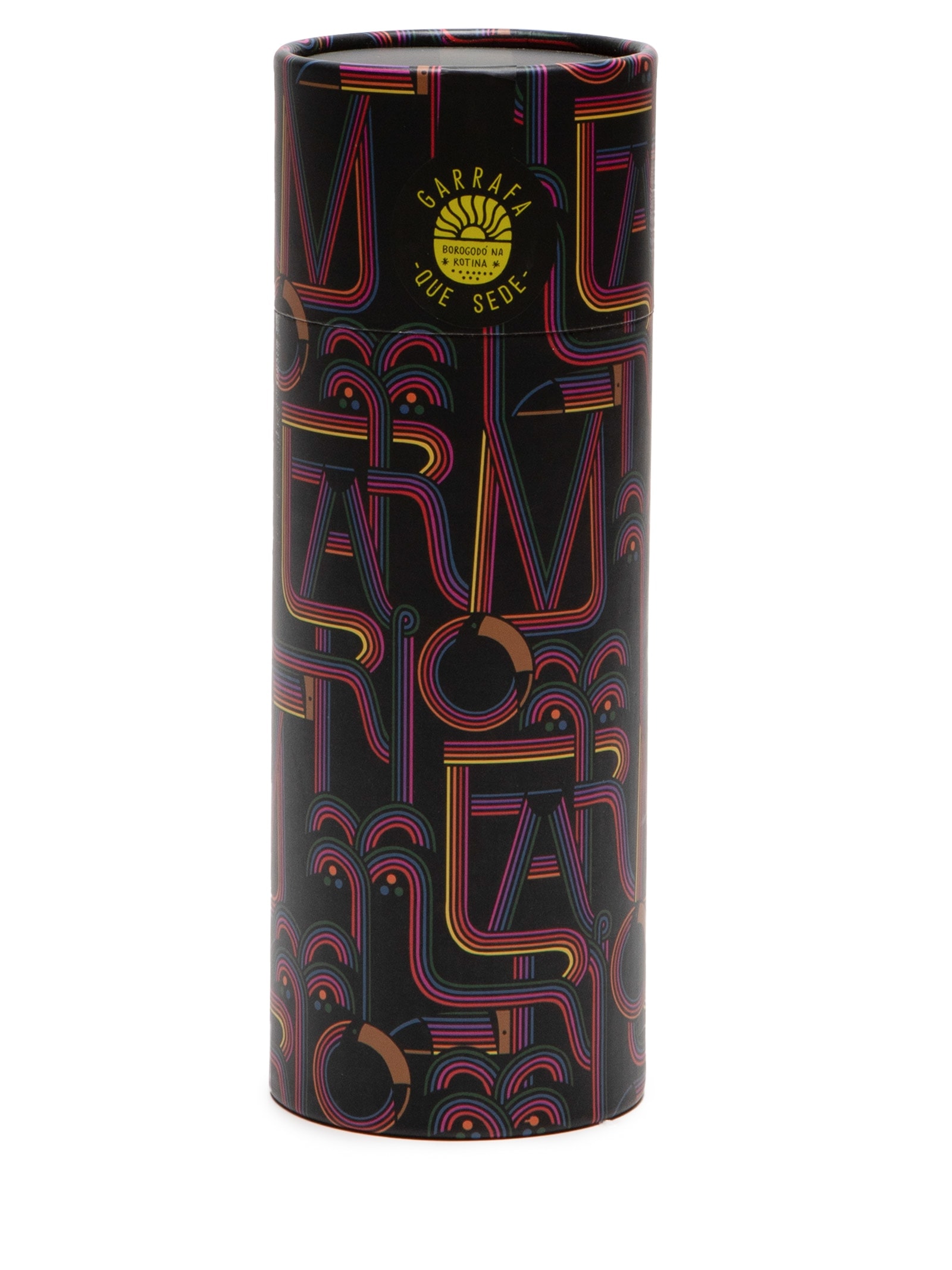 Garrafa Que Sede 500ML Logotuca Preto Farm Etc