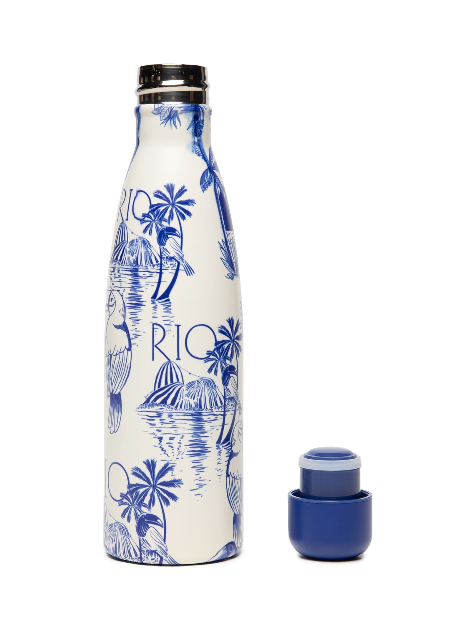 Garrafa Que Sede 500ML Rio Tucanos Navy Azul Farm Etc