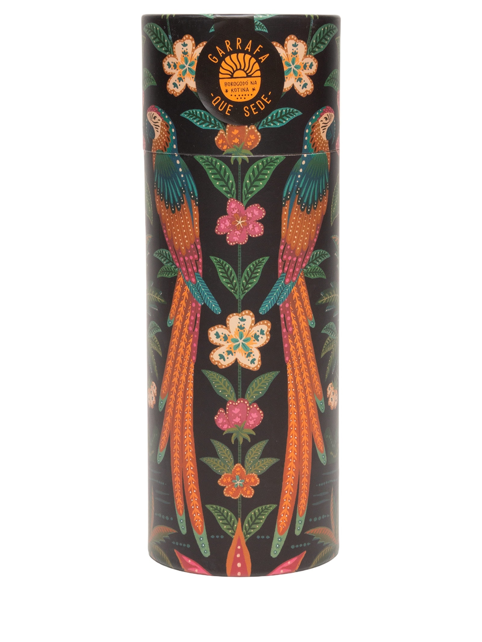 Garrafa Que Sede 500ML Samba Das Araras Preto Farm Etc