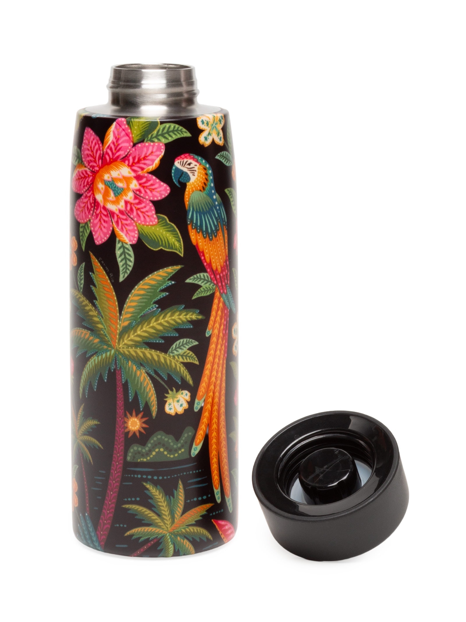 Garrafa Que Sede 500ML Samba Das Araras Preto Farm Etc